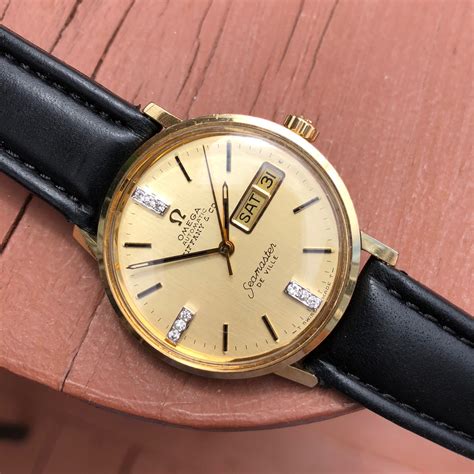 vintage omega seamaster gold|vintage omega seamaster day date.